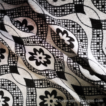 Polyester Printed Velvet Upholstery Curtain Fabric
